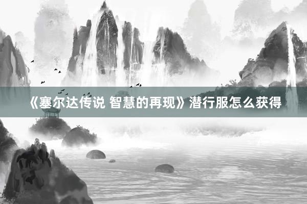 《塞尔达传说 智慧的再现》潜行服怎么获得