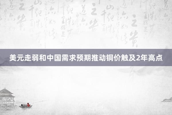 美元走弱和中国需求预期推动铜价触及2年高点