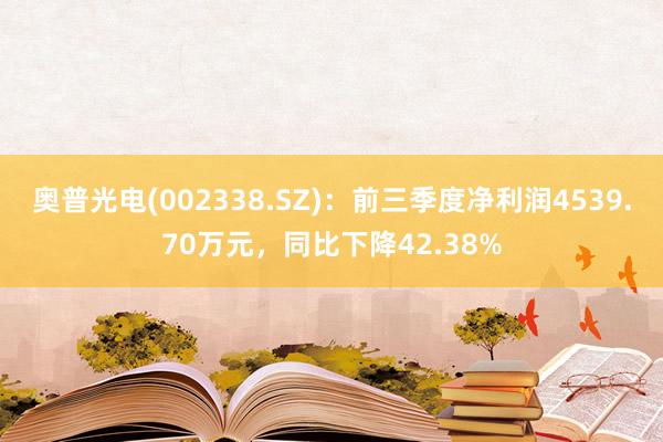 奥普光电(002338.SZ)：前三季度净利润4539.70万元，同比下降42.38%