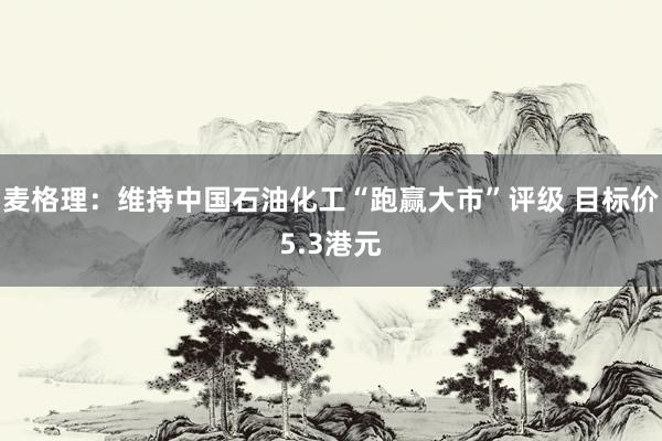 麦格理：维持中国石油化工“跑赢大市”评级 目标价5.3港元