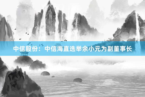 中信股份：中信海直选举余小元为副董事长