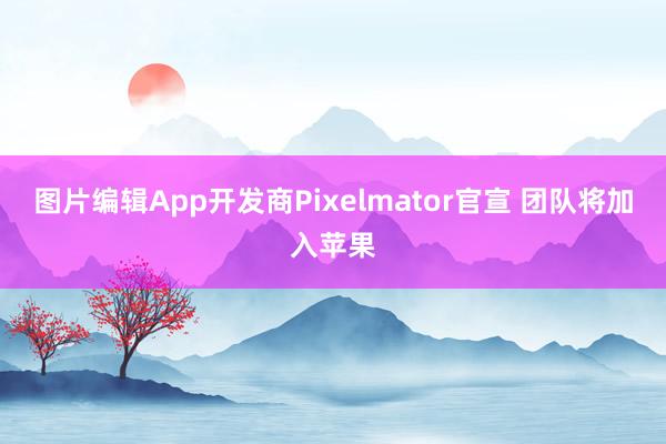 图片编辑App开发商Pixelmator官宣 团队将加入苹果