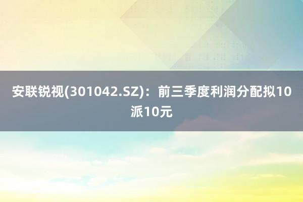 安联锐视(301042.SZ)：前三季度利润分配拟10派10元