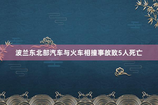 波兰东北部汽车与火车相撞事故致5人死亡