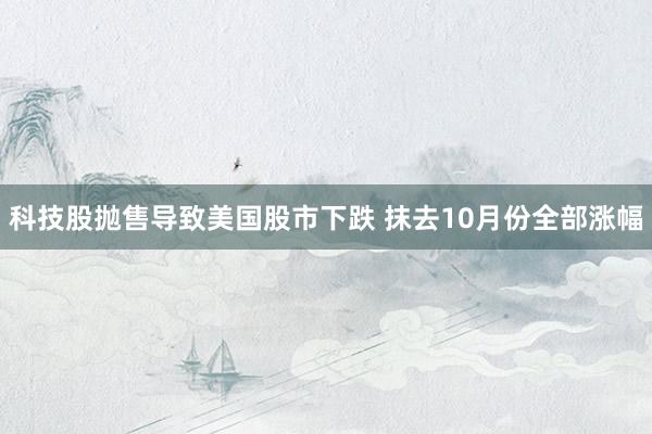 科技股抛售导致美国股市下跌 抹去10月份全部涨幅