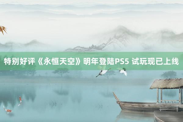 特别好评《永恒天空》明年登陆PS5 试玩现已上线