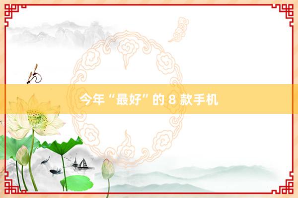 今年“最好”的 8 款手机